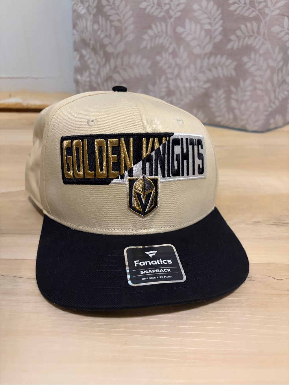 Fanatics Beige and Black Golden Knights Snapback Hat